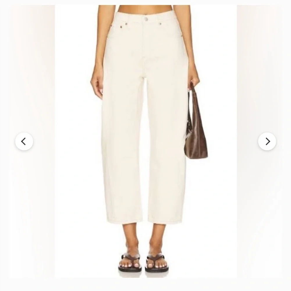 NWT Pistola Eli High Rise Arched Leg in Ecru - Picture 3 of 10